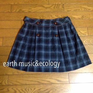 アースミュージックアンドエコロジー(earth music & ecology)のチェック柄スカート(ミニスカート)