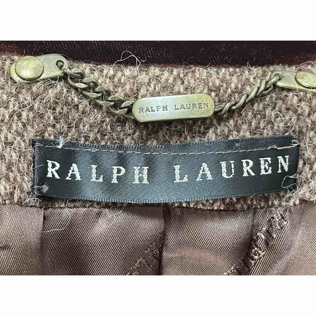 BURBERRY BLACK LABEL(バーバリーブラックレーベル)の【希少品】RALPH LAUREN Black Label ツイードロングコート レディースのジャケット/アウター(ロングコート)の商品写真