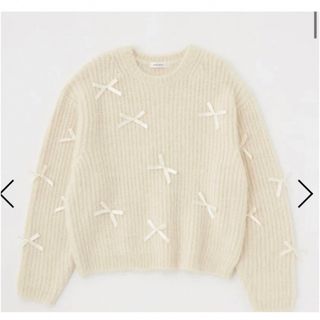 マウジー(moussy)のMOUSSY RIBBON FANCY KNIT トップス(ニット/セーター)