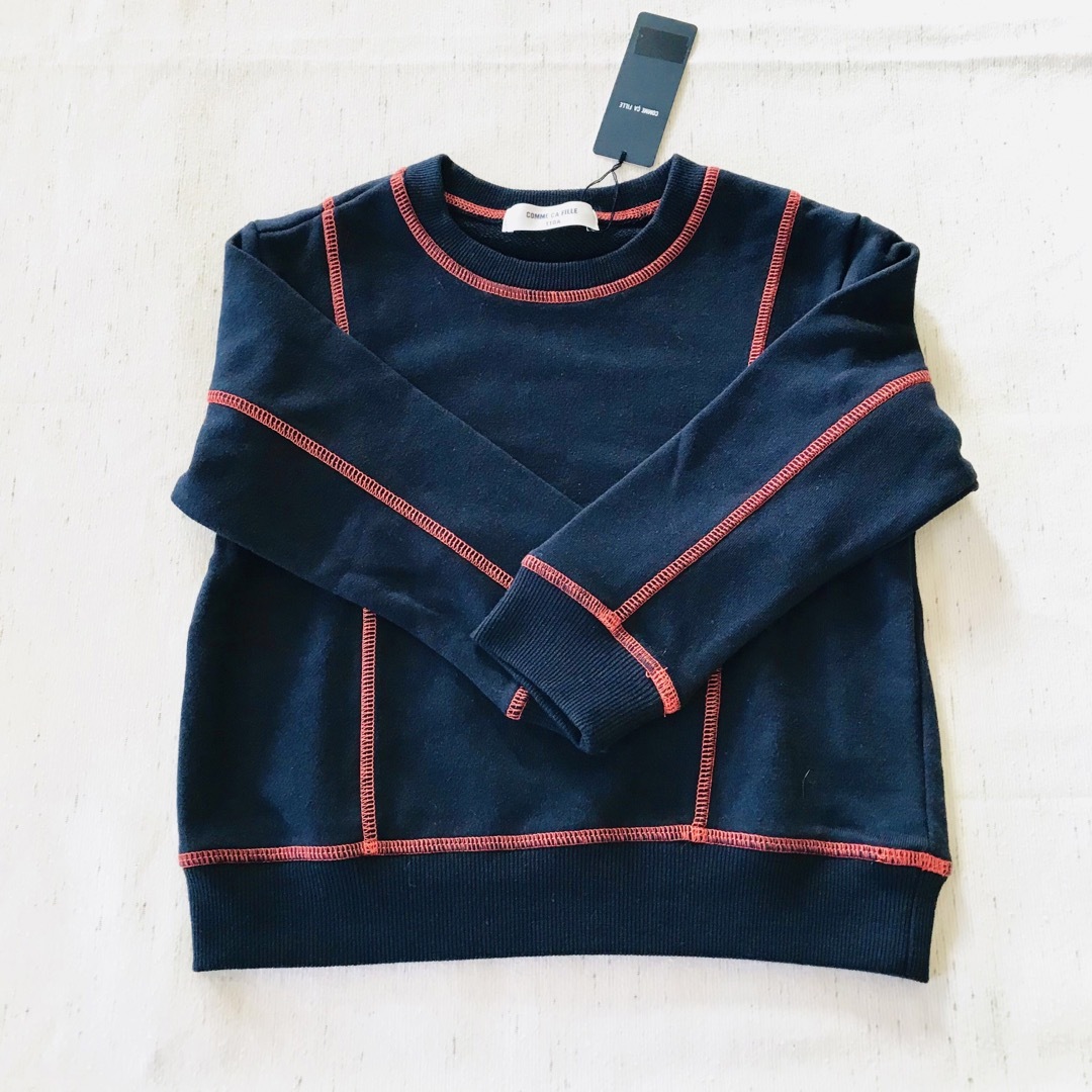 COMME CA DU MODE(コムサデモード)の新品 COMME CA FILLE コムサ トレーナー キッズ  ボーイズ キッズ/ベビー/マタニティのキッズ服男の子用(90cm~)(ニット)の商品写真