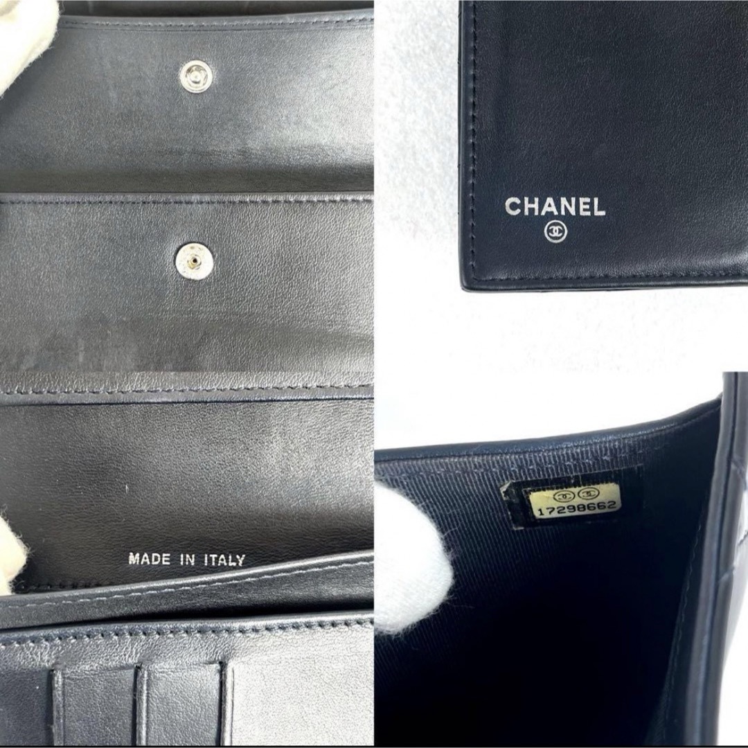 CHANEL(シャネル)の美品　CHANELシャネルマトラッセ　三つ折り財布 メンズのファッション小物(折り財布)の商品写真