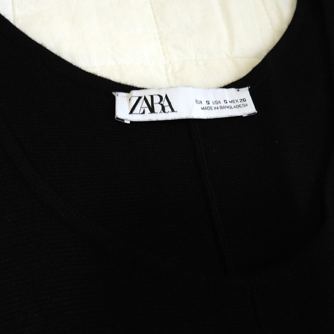 ZARA(ザラ)のザラ ZARA ニットサロペットパンツ 美品 レディースのパンツ(サロペット/オーバーオール)の商品写真