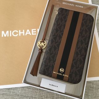 マイケルコース(Michael Kors)の新品★マイケルコース 定価13,530円 レザー iPhone 14 ケース(iPhoneケース)