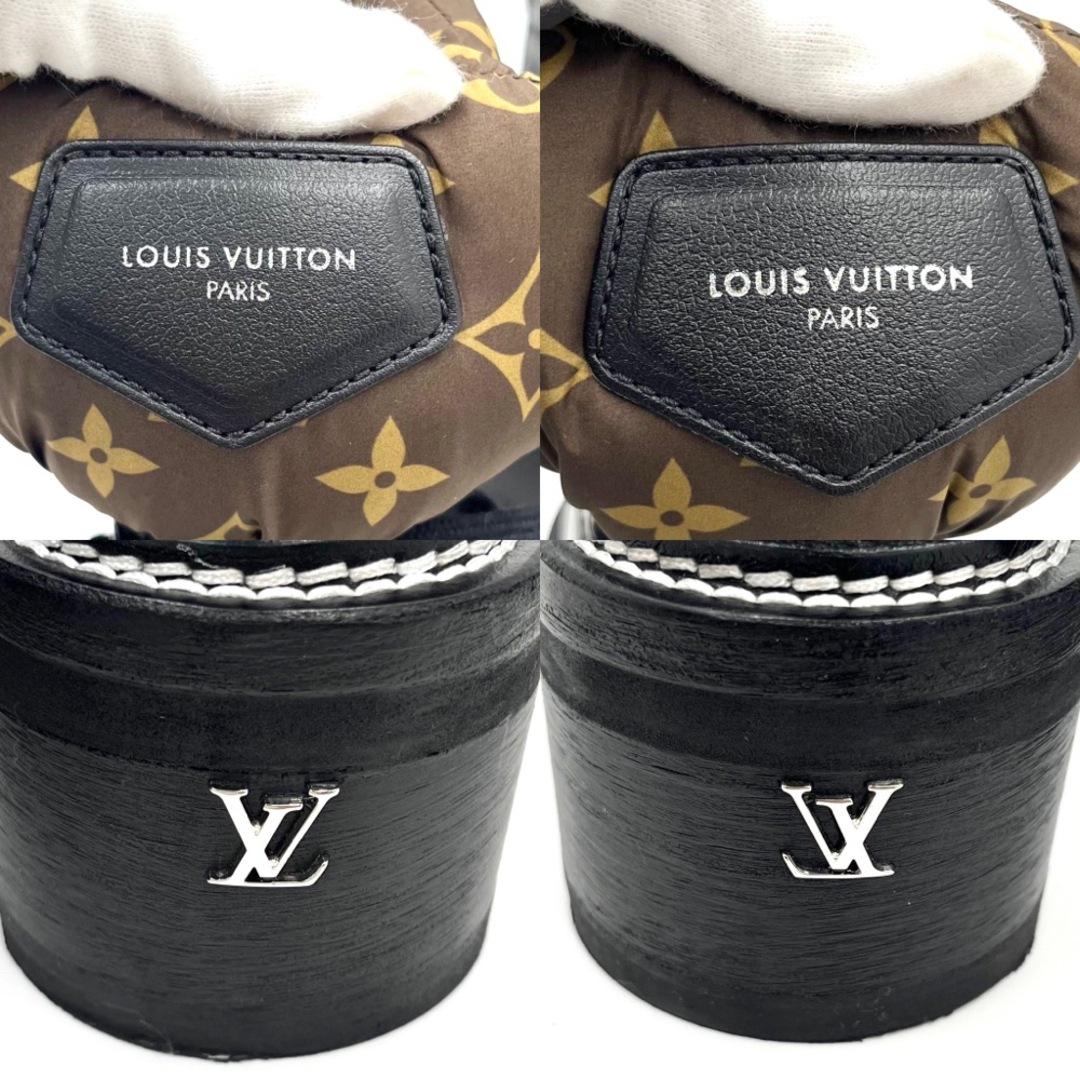 LOUIS VUITTON(ルイヴィトン)のLOUIS VUITTON ルイヴィトン ブーツ LVボブ―ルライン アンクルブーツ ショートブーツ サイドゴア モノグラム シューズ 靴 36サイズ レザー    ブラウン 茶 ブラック 黒 レディース 人気 春 秋 冬【中古品】 レディースの靴/シューズ(スニーカー)の商品写真