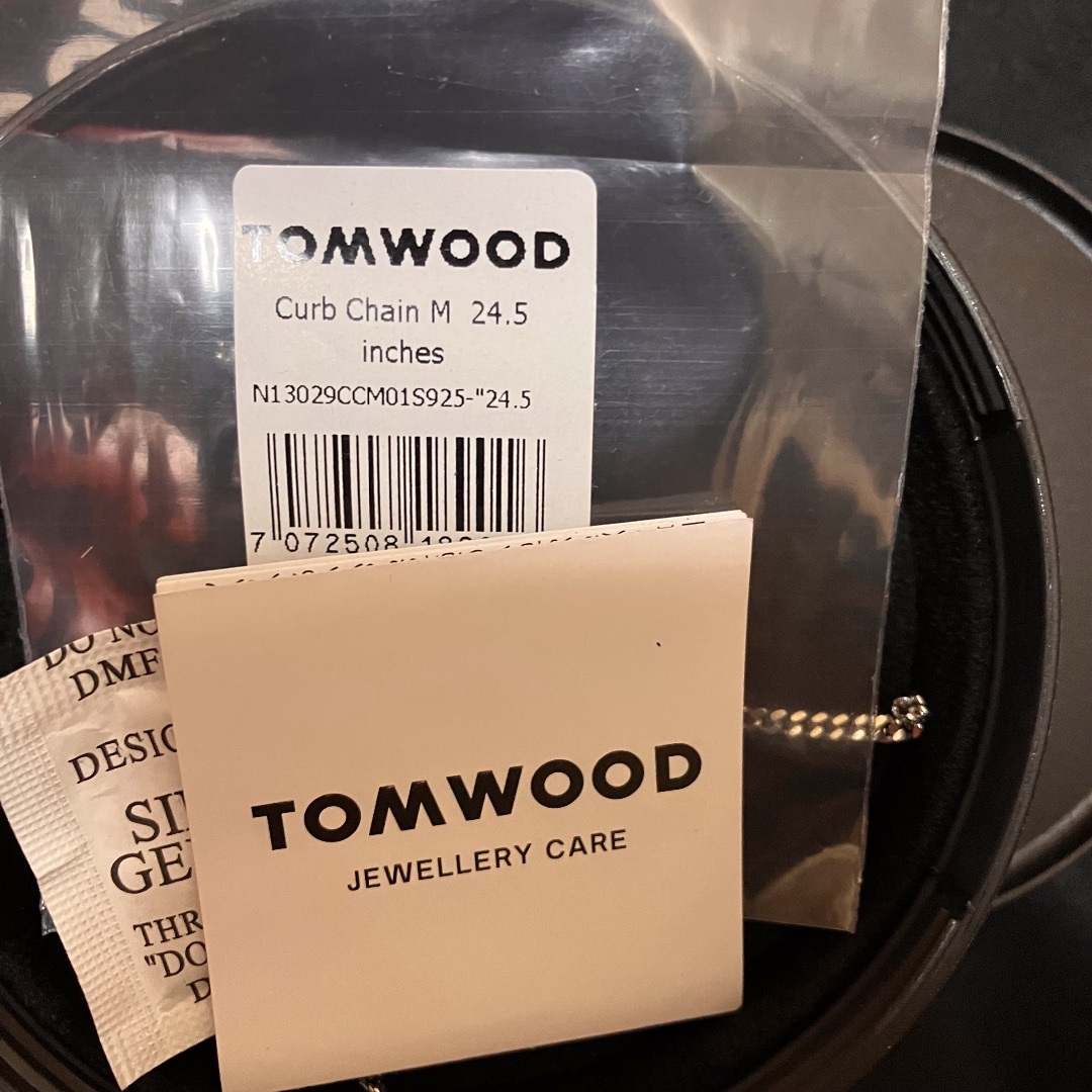 TOM WOOD(トムウッド)の新品 TOMWOOD カーブチェーンネックレス 銀 5683 メンズのアクセサリー(ネックレス)の商品写真