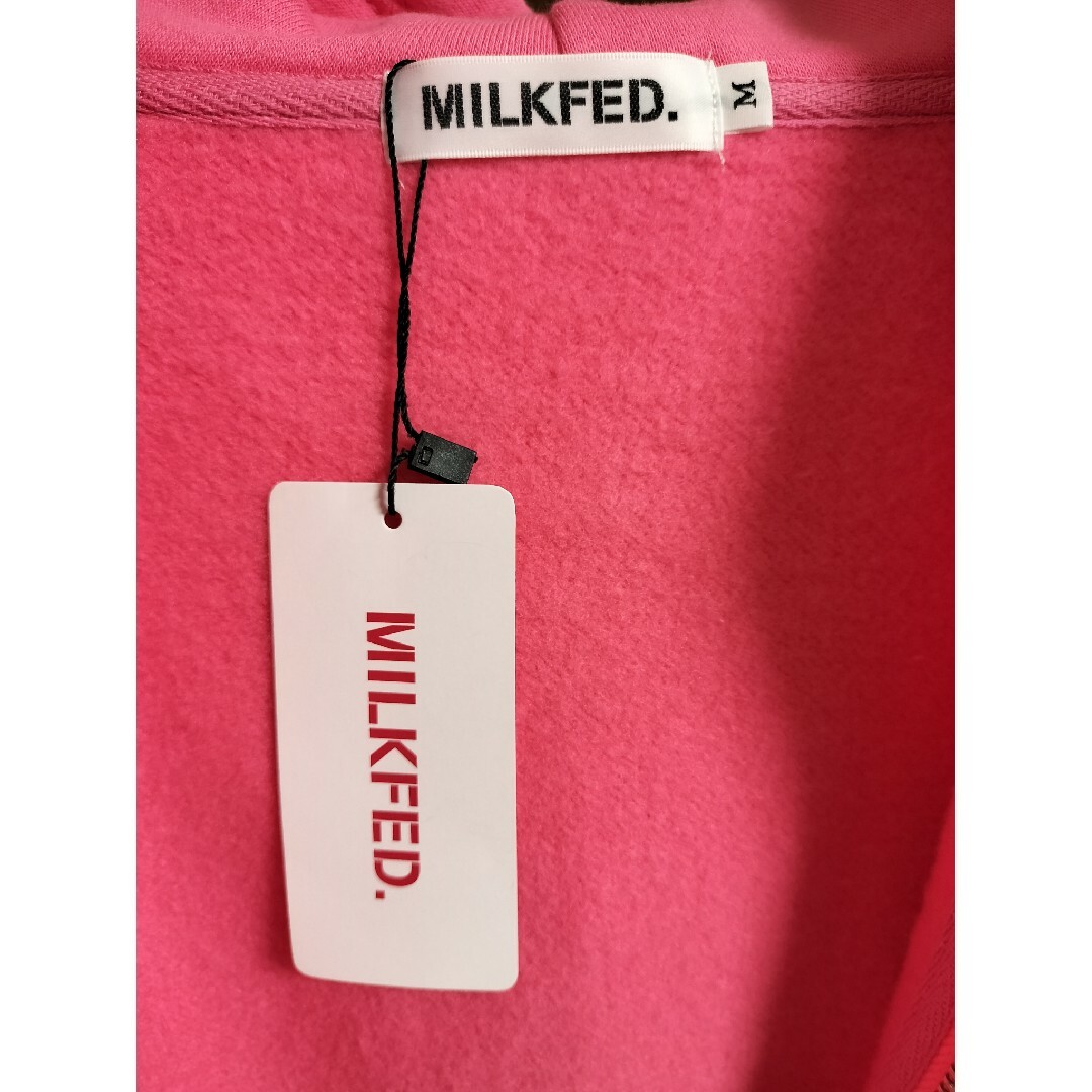 MILKFED.(ミルクフェド)の【新品】MILKFED.　ミルクフェド　パーカー　ピンク　Mサイズ レディースのトップス(パーカー)の商品写真