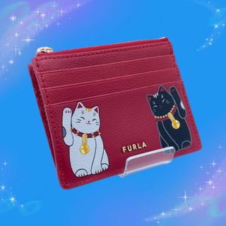 フルラ(Furla)の《おそらく未使用》　フルラ　リトルキャッツ　招き猫　カードケース　アジア限定！！(名刺入れ/定期入れ)