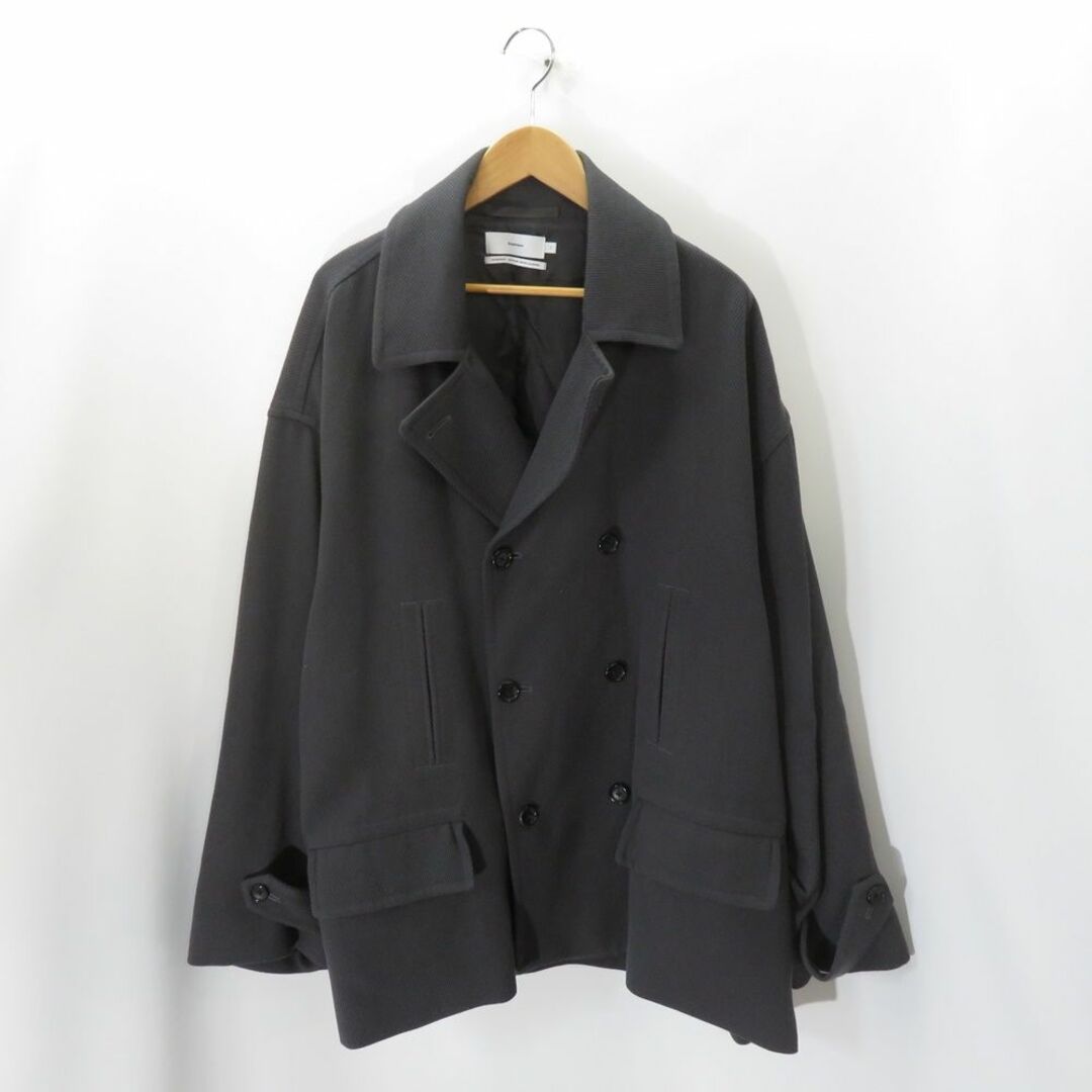 GRAPHPAER 21aw Wool Kersey Pea Coat GM213-10215 Size-2 メンズのジャケット/アウター(ピーコート)の商品写真