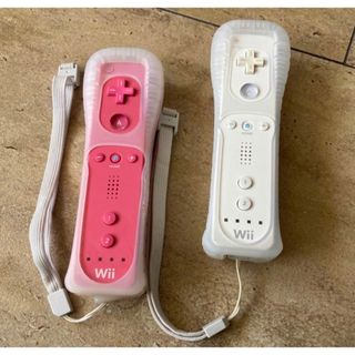 ウィー(Wii)のWii WiiU用 リモコンセット　ピンク　ホワイト(家庭用ゲーム機本体)