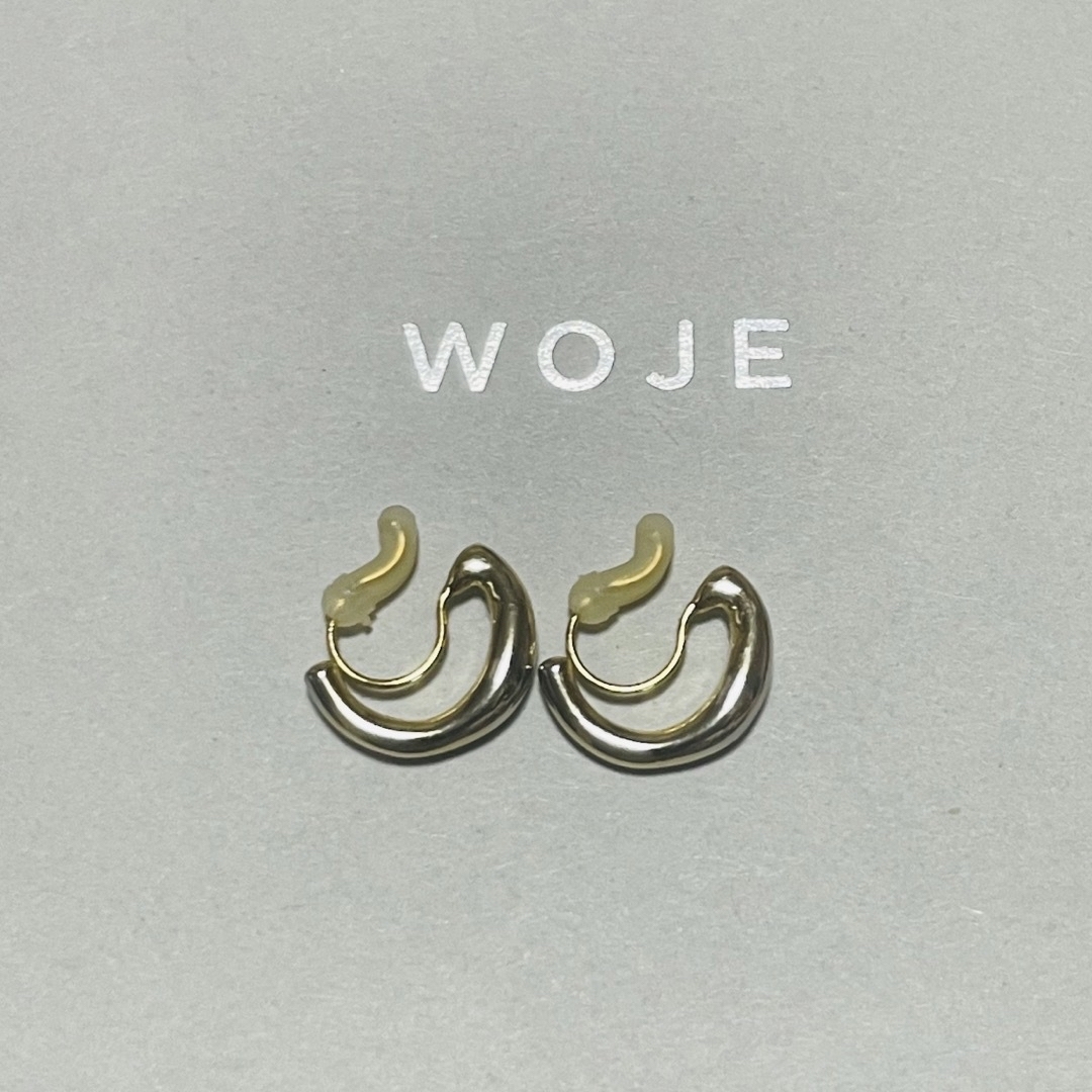 woje ヲジェ★slow スロー ゴールド★イヤリング ノンホールピアス レディースのアクセサリー(イヤリング)の商品写真