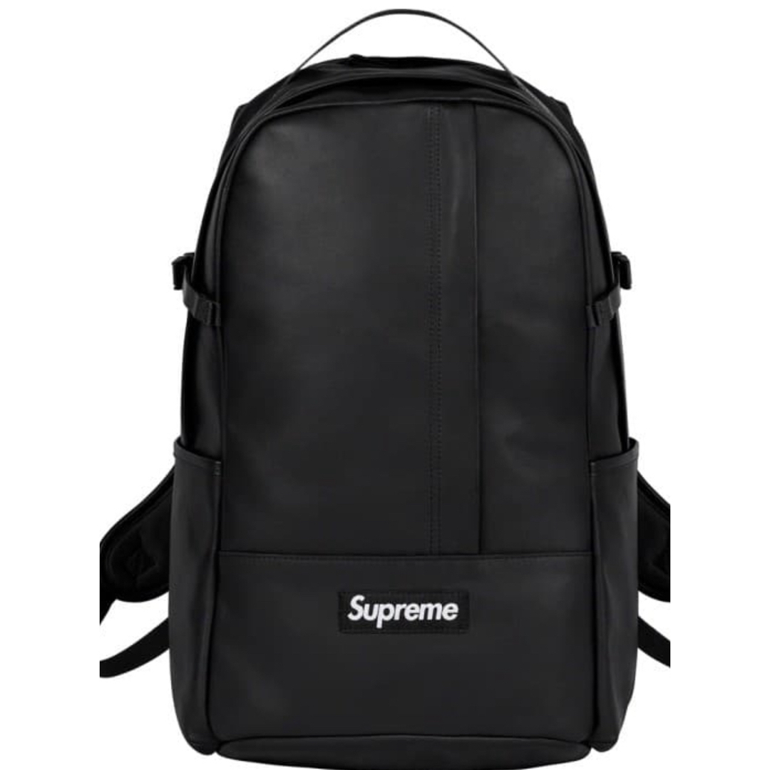 Supreme(シュプリーム)のSupreme Leather Backpack BLACK 黒 店頭購入 メンズのバッグ(バッグパック/リュック)の商品写真