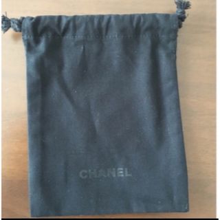 シャネル(CHANEL)のシャネル　CHANEL ポーチ　巾着　ブラック　黒　袋(ポーチ)