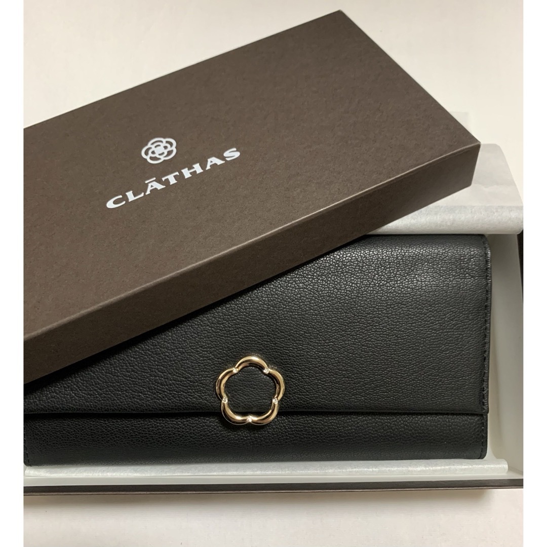 ファッション小物新品★クレイサス　CLATHAS★長財布★黒