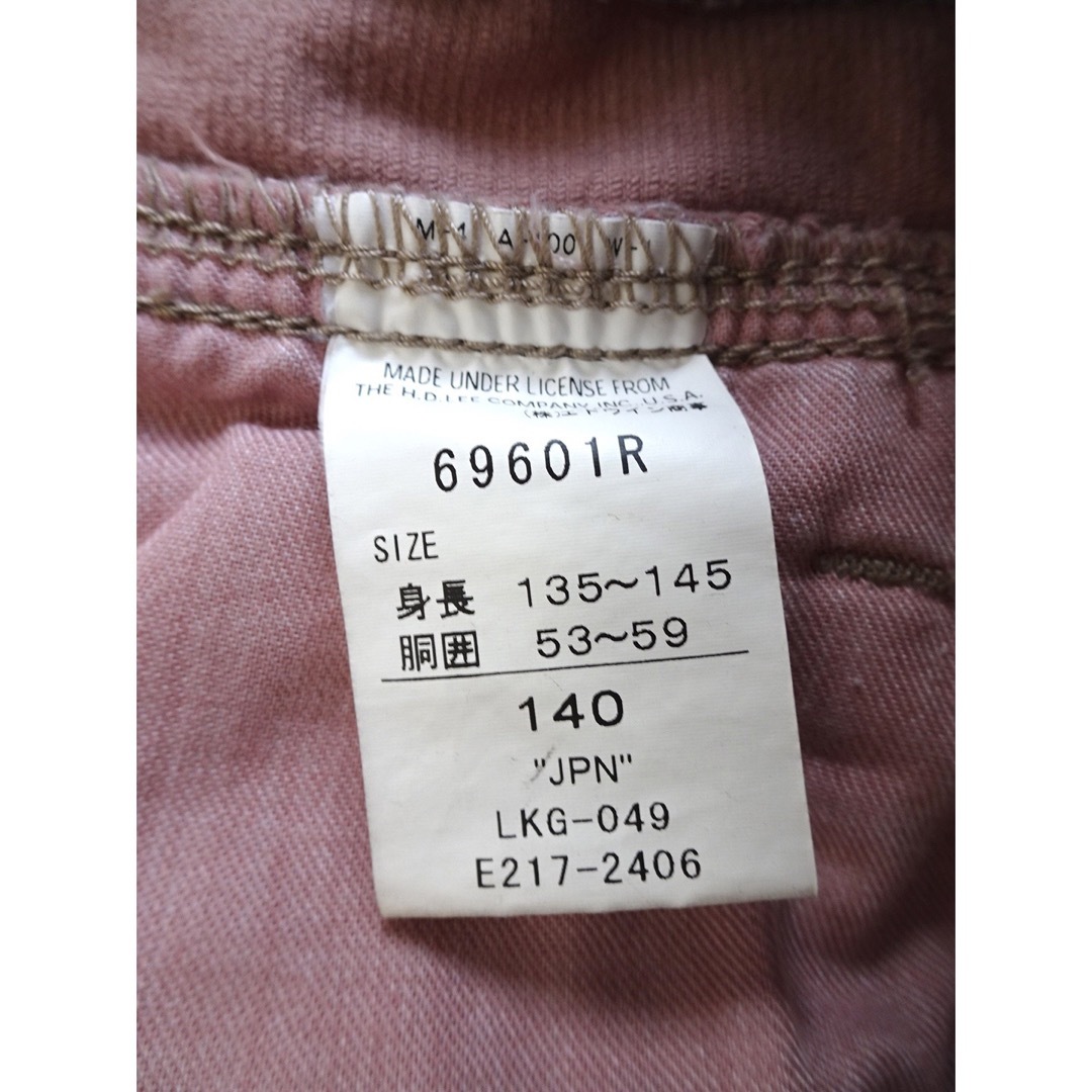 Lee(リー)のLee★リー★ショートパンツ★コーデュロイ★ピンク系★140 キッズ/ベビー/マタニティのキッズ服女の子用(90cm~)(パンツ/スパッツ)の商品写真