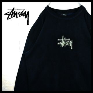 ステューシー(STUSSY)の【STUSSY(ステューシー)】ロゴ刺繍　裏起毛　ビッグシルエット　スウェット(スウェット)