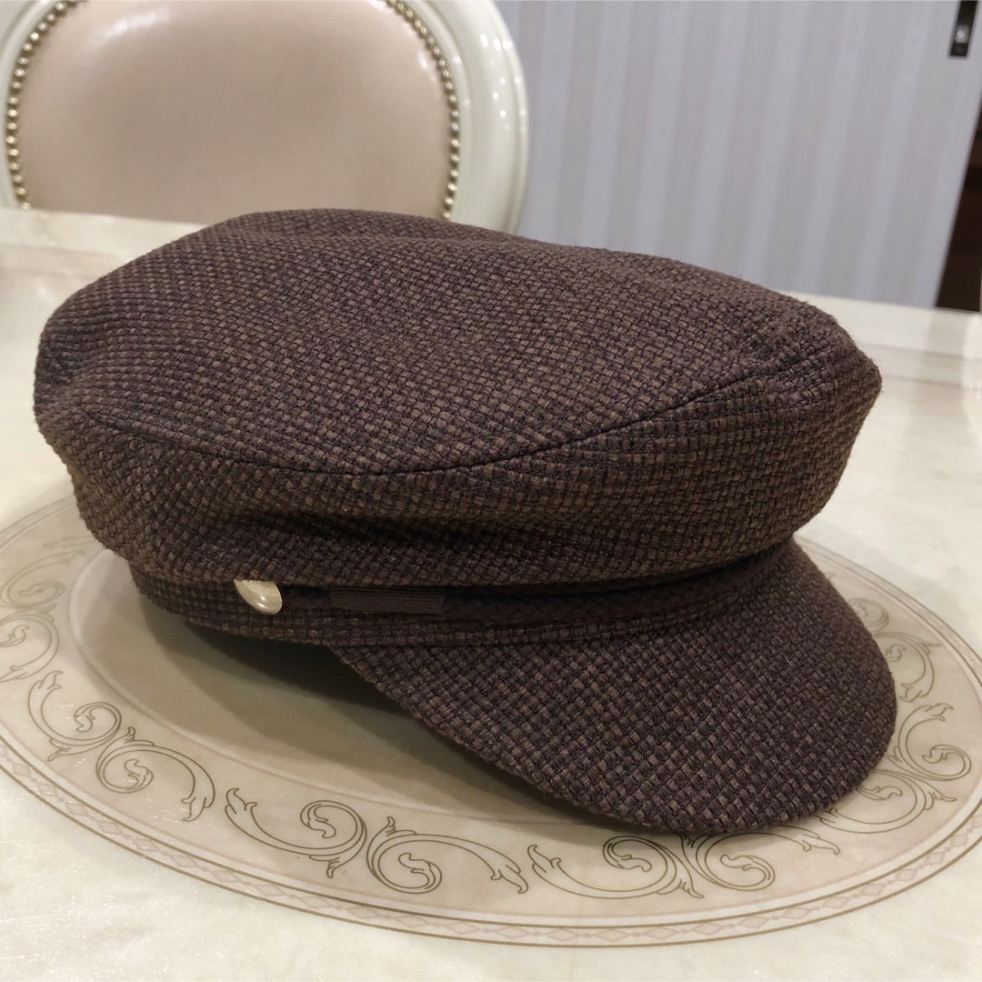MURUA(ムルーア)のMURUA    キャスケット　帽子　ブラウン🤎　サイズF レディースの帽子(キャスケット)の商品写真