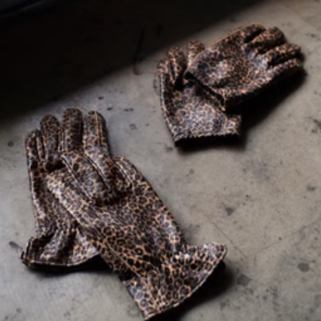 LAMP GLOVES レオパード　冬用　裏起毛 メンズのファッション小物(手袋)の商品写真