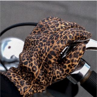 LAMP GLOVES レオパード　冬用　裏起毛(手袋)