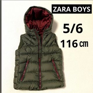 ザラキッズ(ZARA KIDS)のZARA ザラボーイ　アウター　ベスト　カーキ　男の子　子供服　キッズ(ジャケット/上着)