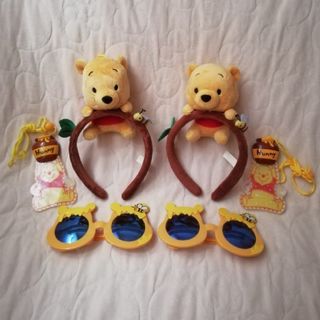 クマノプーサン(くまのプーさん)のTDR　くまのプーさんカチューシャ&サングラス&光るおもちゃセット(小道具)