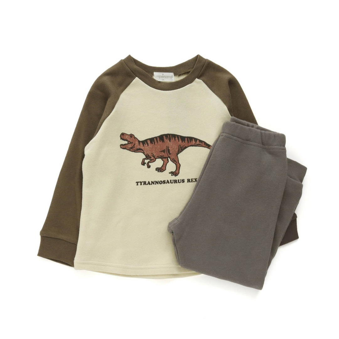 ampersand(アンパサンド)のアンパサンド　恐竜　パジャマ キッズ/ベビー/マタニティのベビー服(~85cm)(パジャマ)の商品写真