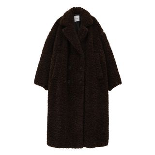 クラネ(CLANE)の新品未使用タグ付 CLANE DOUBLE LONG BOA COAT ブラウン(ロングコート)