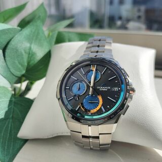 カシオ(CASIO)の【美品】カシオ オシアナス OCW-S5000C-1AJF マンタ(腕時計(アナログ))