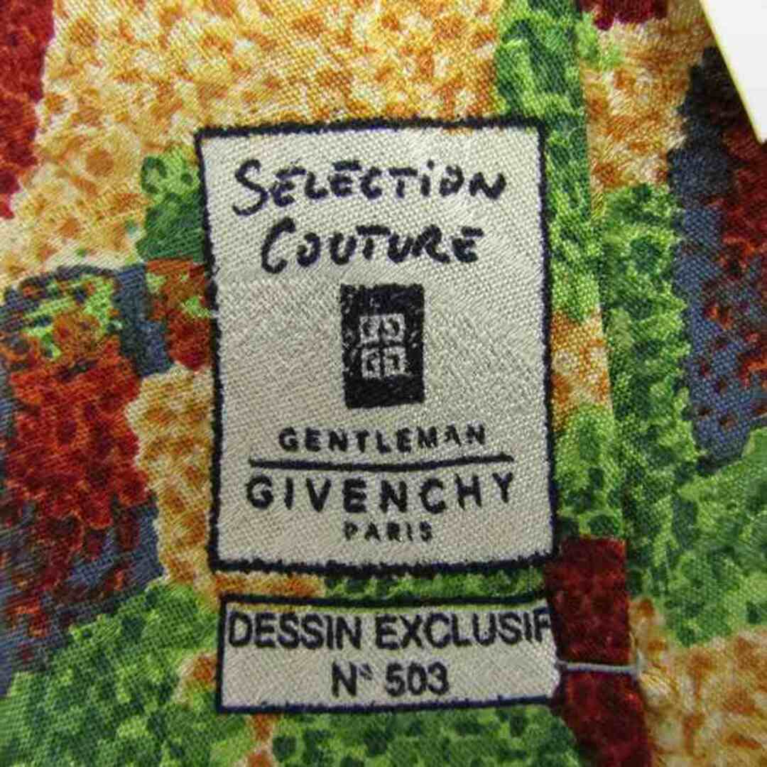 GIVENCHY(ジバンシィ)のジバンシィ ブランド ネクタイ シルク 未使用タグ付 メンズ イエロー GIVENCHY メンズのファッション小物(ネクタイ)の商品写真