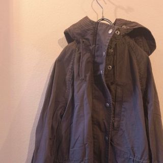 ギャップ(GAP)のGAP モッズコート　ダークグレー　古着(モッズコート)