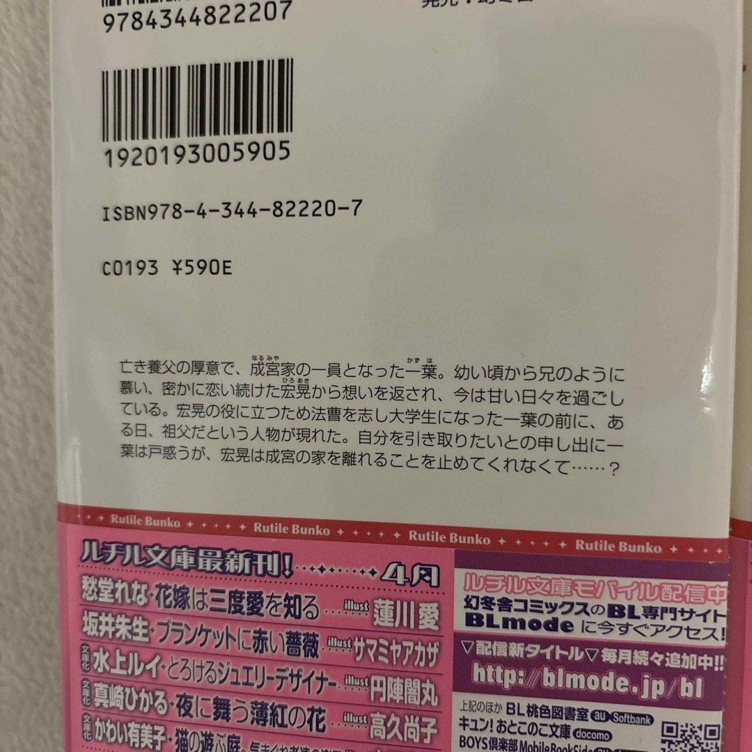 幻冬舎(ゲントウシャ)の夜に薫る純白の花／夜に舞う薄紅の花 エンタメ/ホビーの本(その他)の商品写真