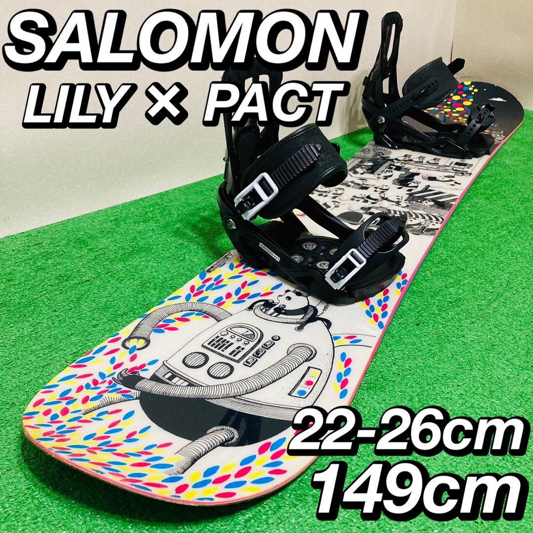 SALOMON(サロモン)の大人気 サロモン LILY × PACT スノーボード 初心者 入門 かんたん スポーツ/アウトドアのスノーボード(ボード)の商品写真