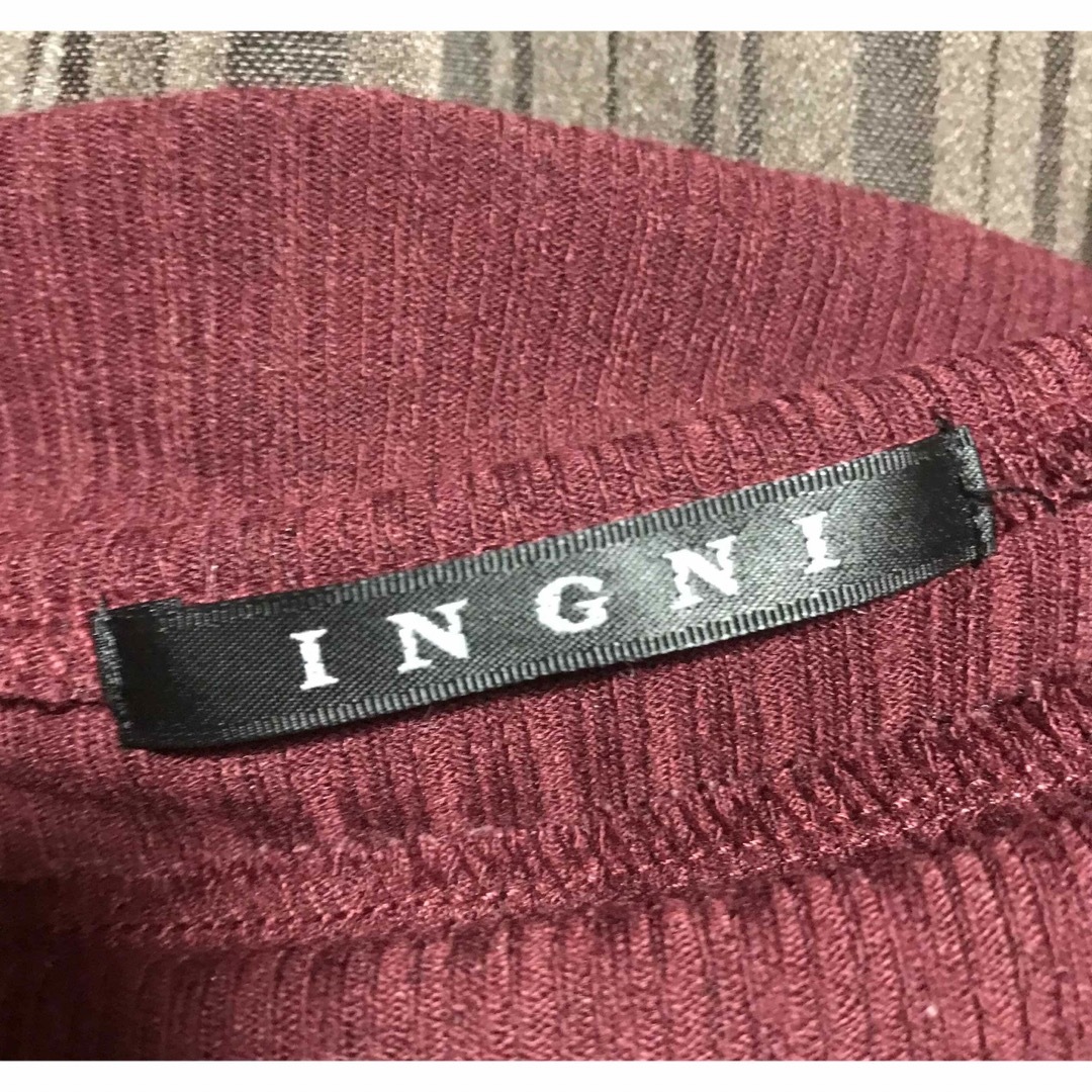 INGNI(イング)の値下げ！イング肩あきニット レディースのトップス(ニット/セーター)の商品写真