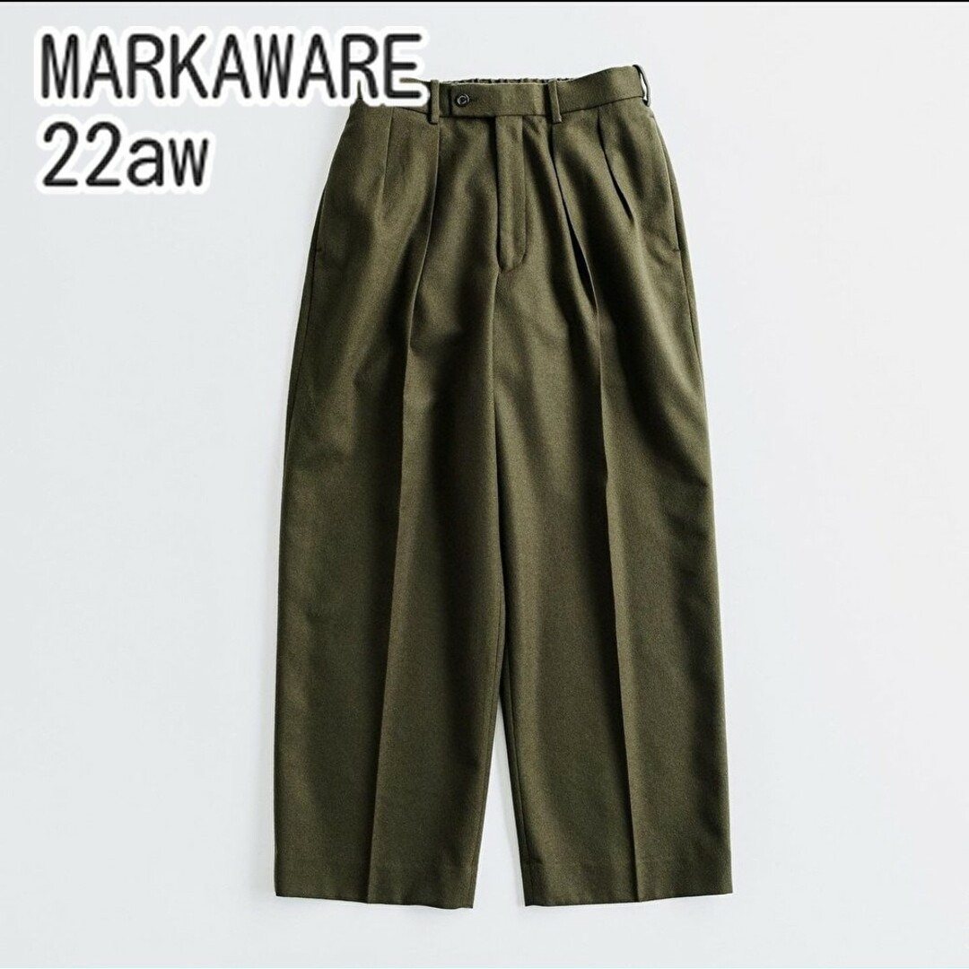 MARKAWARE DOUBLE PLEATED TROUSERS markaメンズ