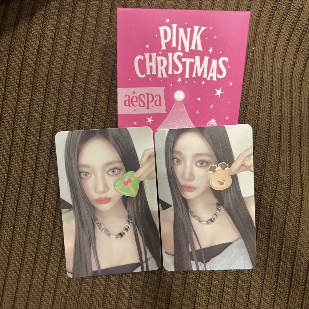 aespa - aespa ニンニン トレカ pink クリスマス エスパ の通販 by aespa - aespa ニンニン トレカ pink クリスマス エスパ の通販 by