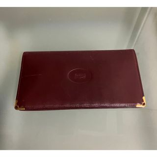 カルティエ(Cartier)の◆Cartier カルティエ◆マストライン◆レザー◆札入れ◆二つ折り 長財布◆(折り財布)