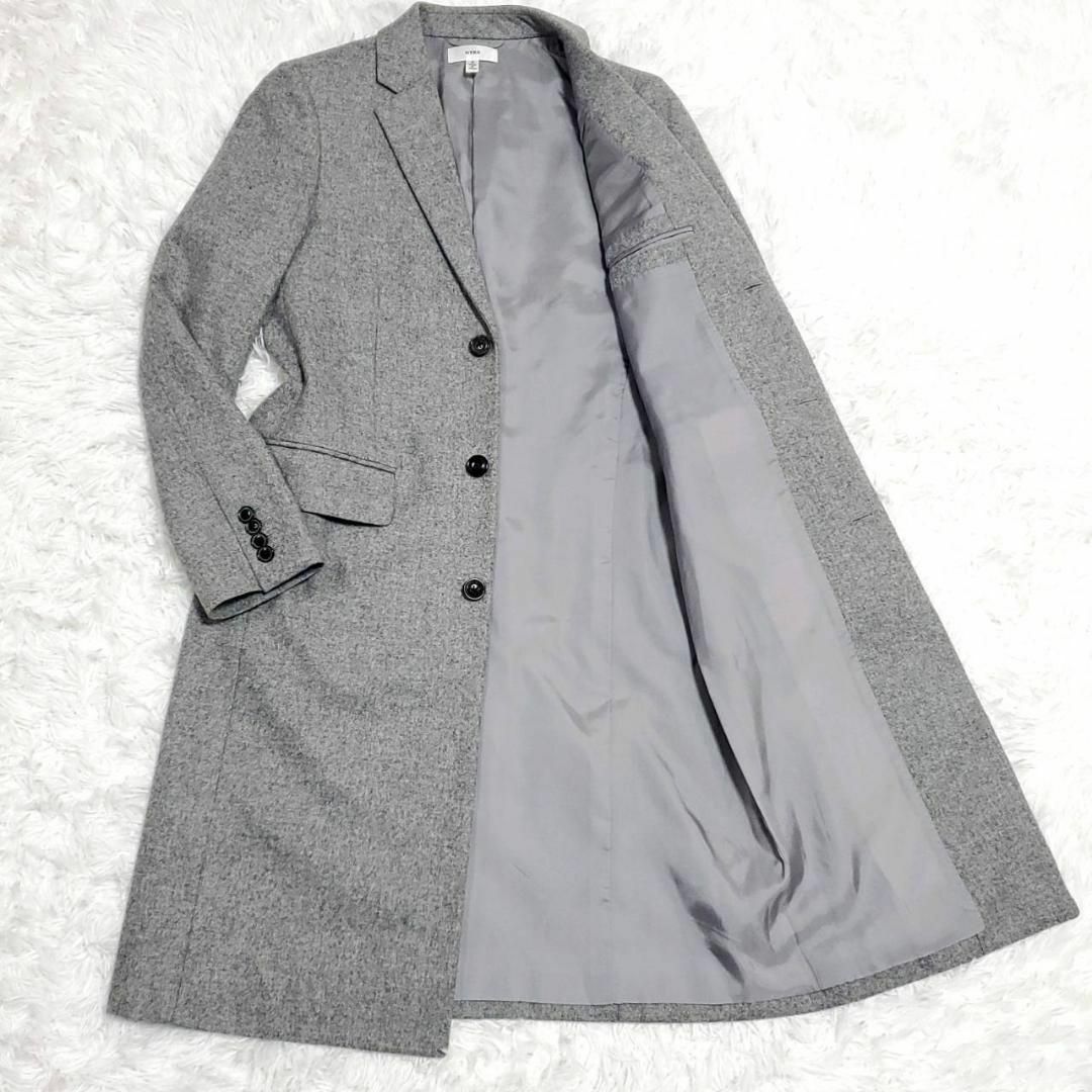 ✨極美品✨HYKE ウール ショップ コート チェスター 持ちこたえ ✨極美品✨HYKE ウール ショップ コート チェスター 持ちこたえ