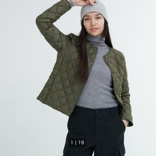 ユニクロ(UNIQLO)のユニクロウルトラライトダウンパフテックキルティングジャケット（ウォームパデッド）(ダウンジャケット)