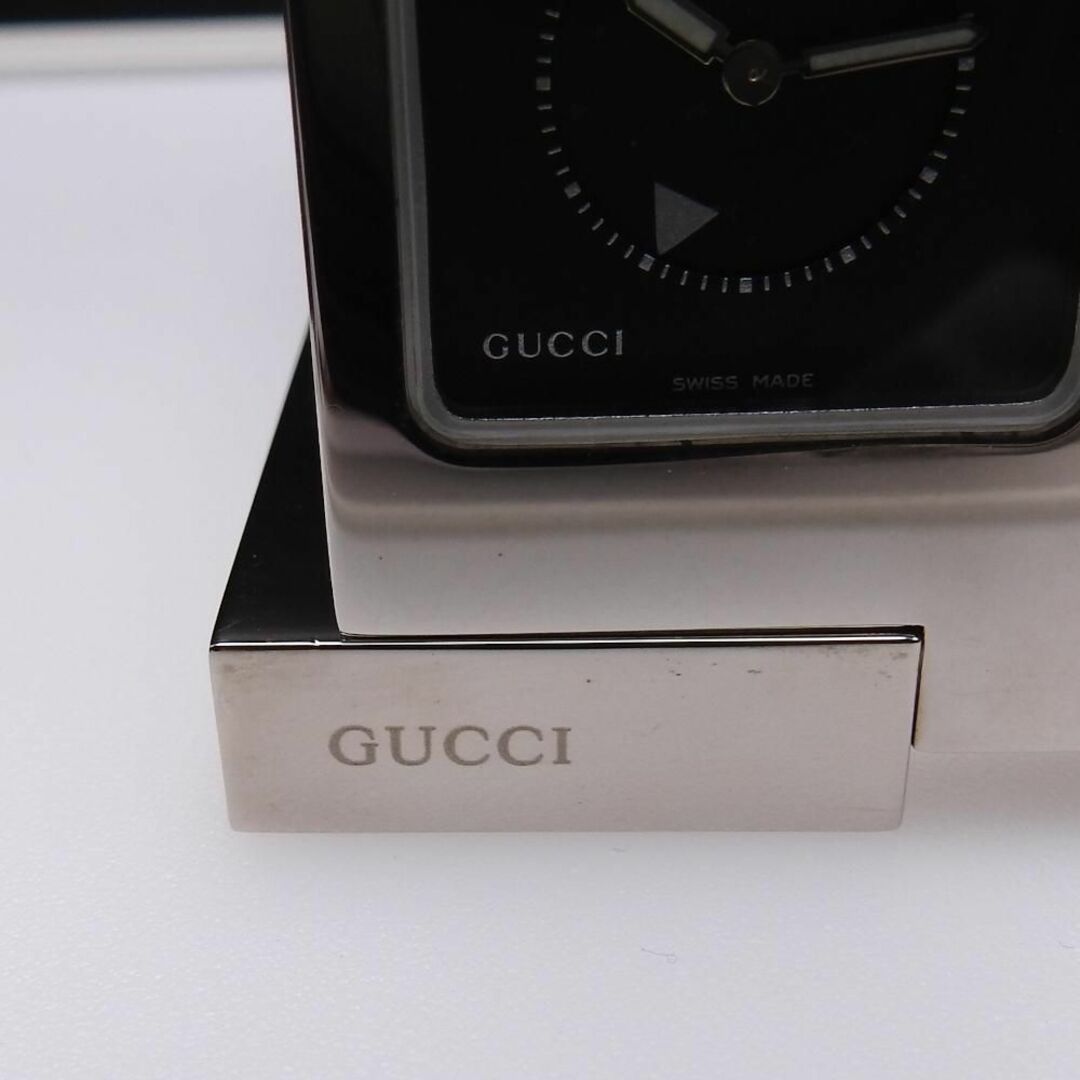 Gucci(グッチ)の【稼働確認済み】GUCCI  0830 トラベルクロック 置時計 アラーム付き メンズの時計(その他)の商品写真
