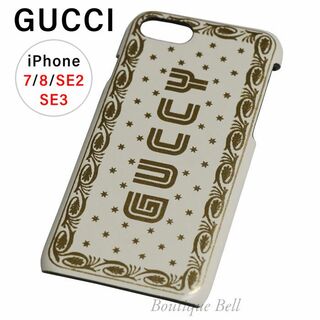 グッチ(Gucci)の【グッチ】GUCCY スターフレーム iPhone7/8/SEケース ホワイト(iPhoneケース)
