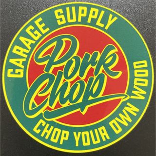 ポークチョップ　ステッカー/PORKCHOP サークル GREEN(その他)