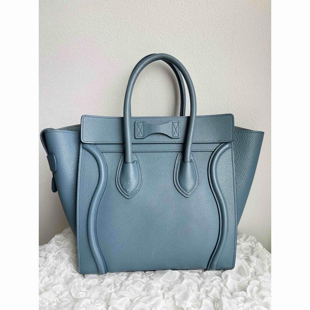 celine(セリーヌ)のCELINE セリーヌ　ラゲージ　マイクロショッパー　ブルー系 レディースのバッグ(トートバッグ)の商品写真