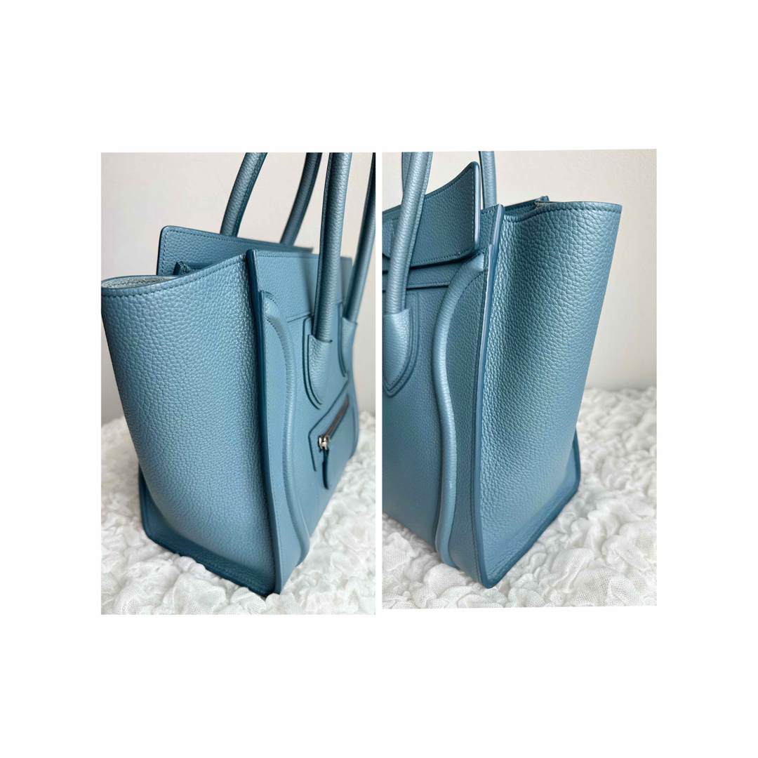 celine(セリーヌ)のCELINE セリーヌ　ラゲージ　マイクロショッパー　ブルー系 レディースのバッグ(トートバッグ)の商品写真