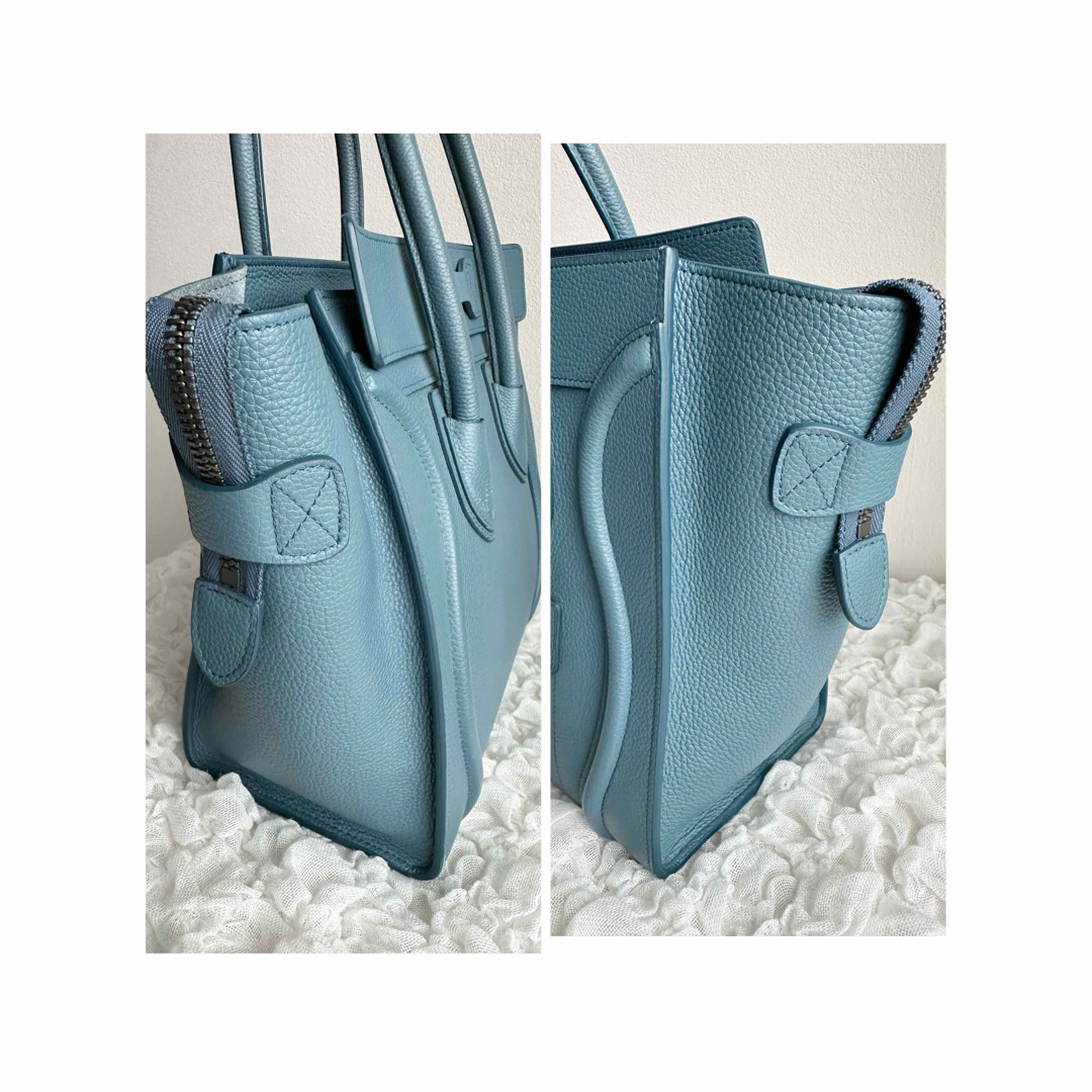 celine(セリーヌ)のCELINE セリーヌ　ラゲージ　マイクロショッパー　ブルー系 レディースのバッグ(トートバッグ)の商品写真