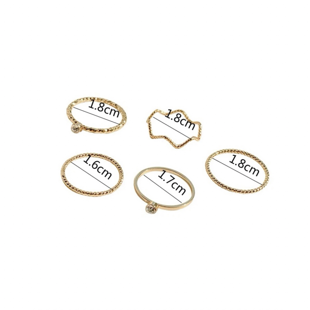 ZARA(ザラ)の【Design ringset】#211 18k レディースのアクセサリー(リング(指輪))の商品写真