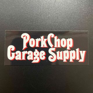ポークチョップ　ステッカー/PORKCHOP ROUNDED BLACK(その他)