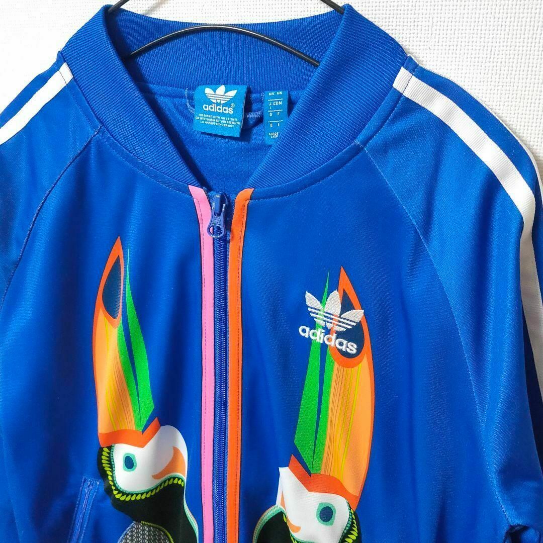 Originals（adidas） - アディダス 青 オウム柄 トロピカル ジャージ