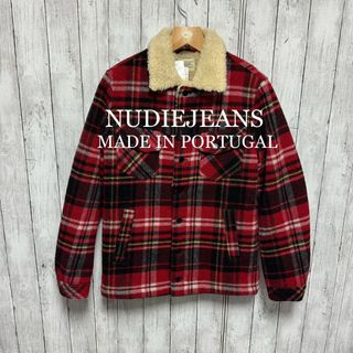 ヌーディジーンズ(Nudie Jeans)の未使用タグ付き！NUDIE JEANS Lenny チェックボアジャケット！ (ブルゾン)