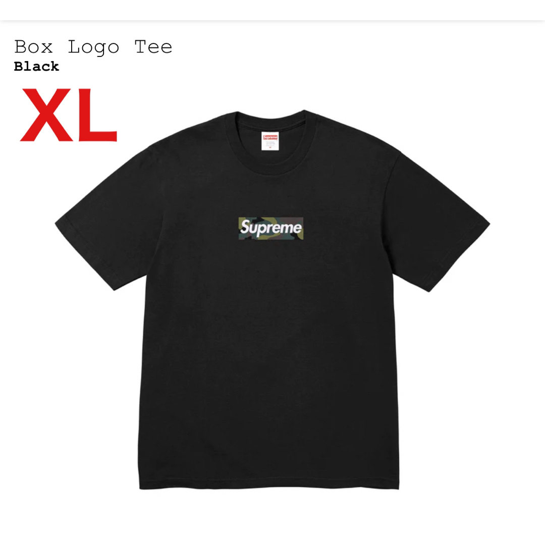 Supreme Box Logo Tee XL Black 新品Tシャツ/カットソー(半袖/袖なし)