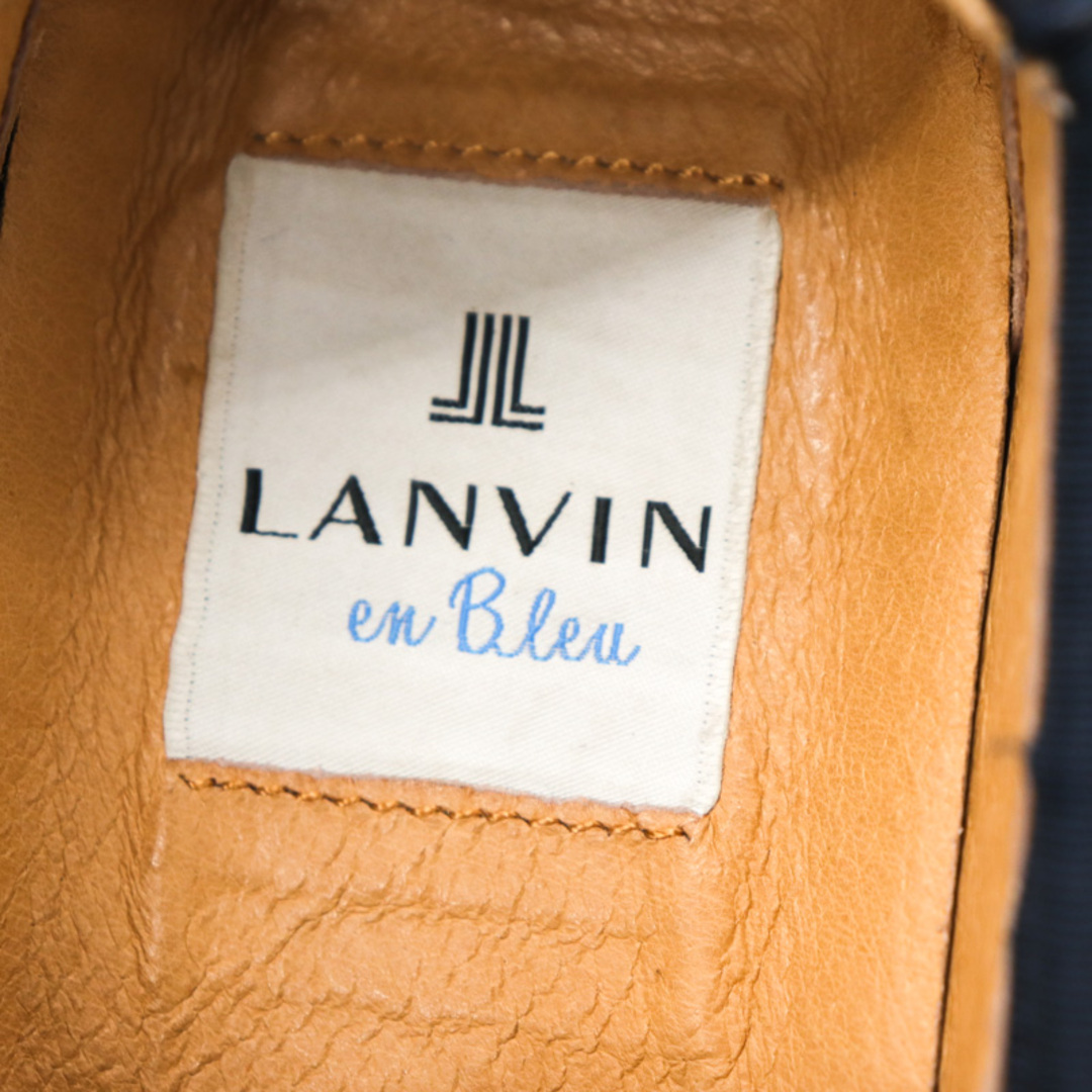 LANVIN en Bleu(ランバンオンブルー)のランバンオンブルー スリッポン ブランド 靴 シューズ レディース 22cmサイズ ネイビー LANVIN en Bleu レディースの靴/シューズ(スリッポン/モカシン)の商品写真