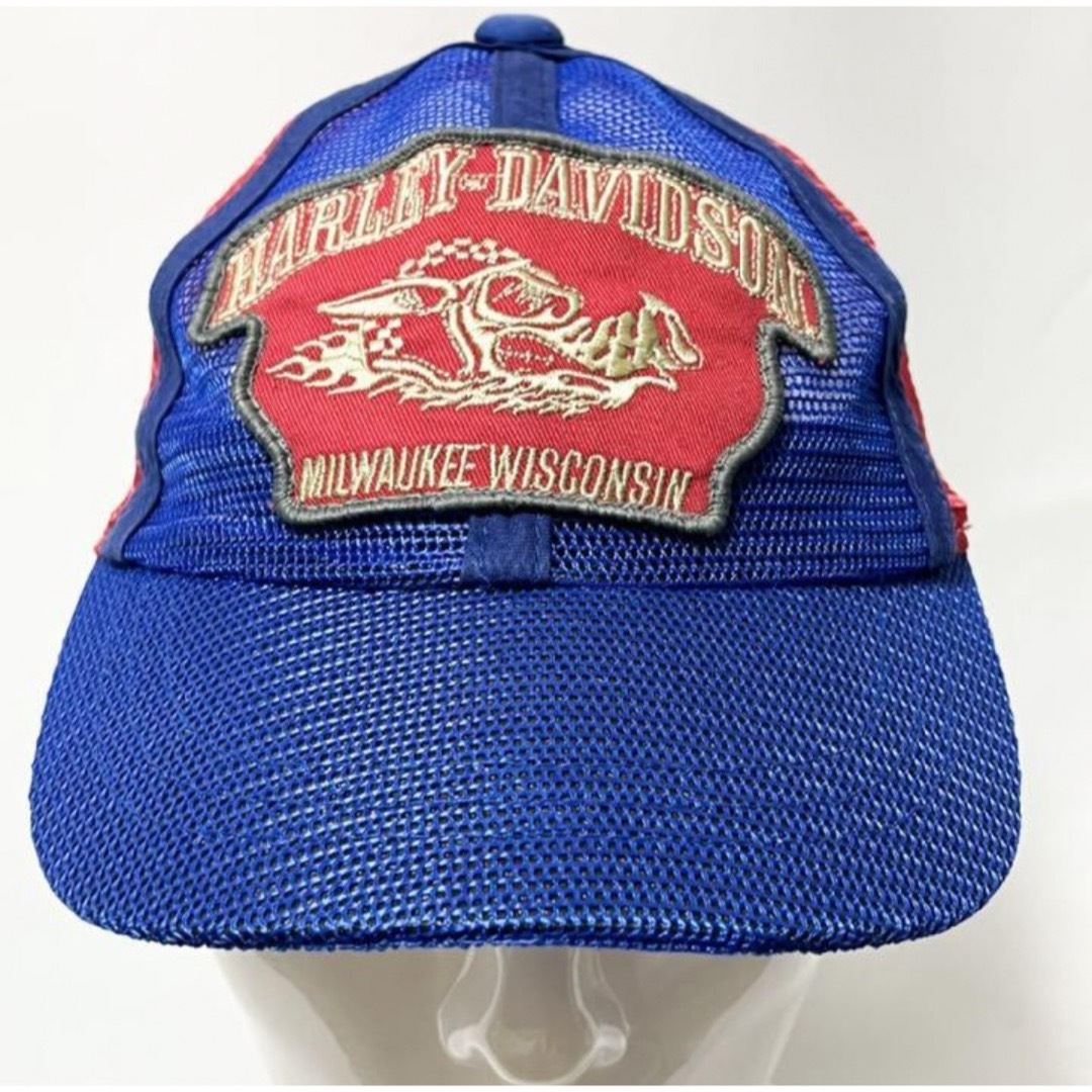 Harley Davidson(ハーレーダビッドソン)の【激レア】 90’sVintage HARLEY-DAVIDSONメッシュCAP 自動車/バイクのバイク(その他)の商品写真